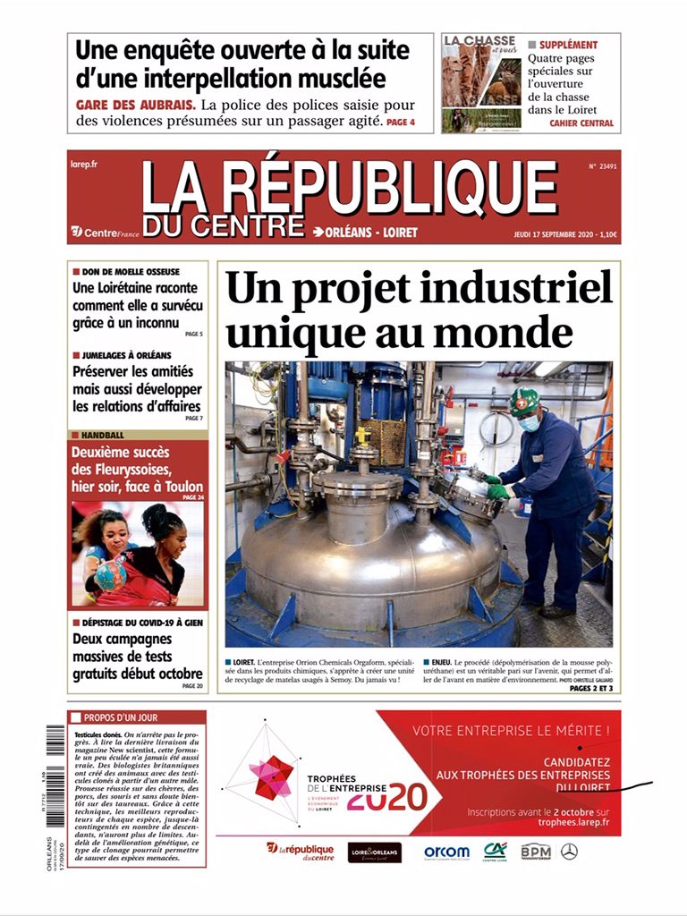 Formule gagnante pour ORRION CHEMICALS ORGAFORM