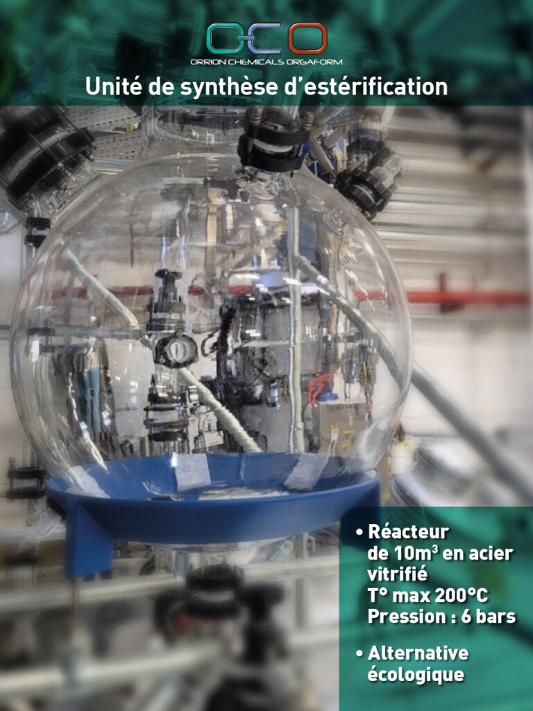 Since December, Orrion Chemicals Orgaform (OCO) has been producing surfactants from the CosmeGreen range of surfactants SurfactGreen, a spin-off from the École Nationale Supérieure de Chimie de Rennes (ENSCR), which previously entrusted subcontractors to subcontracted the production of its bio-based surfactants for the cosmetics industry.
